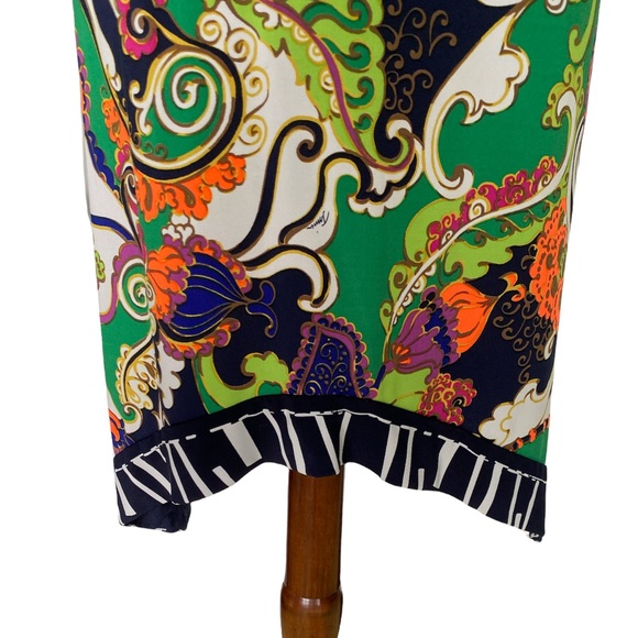 Trina Turk Michalin Turkish Delight Halter Paisley Tunic Slip Dress - 2 - Picture 9 of 14